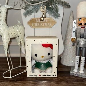 Starbucks Hello Kitty Holiday Plush - Red, White, and Green
